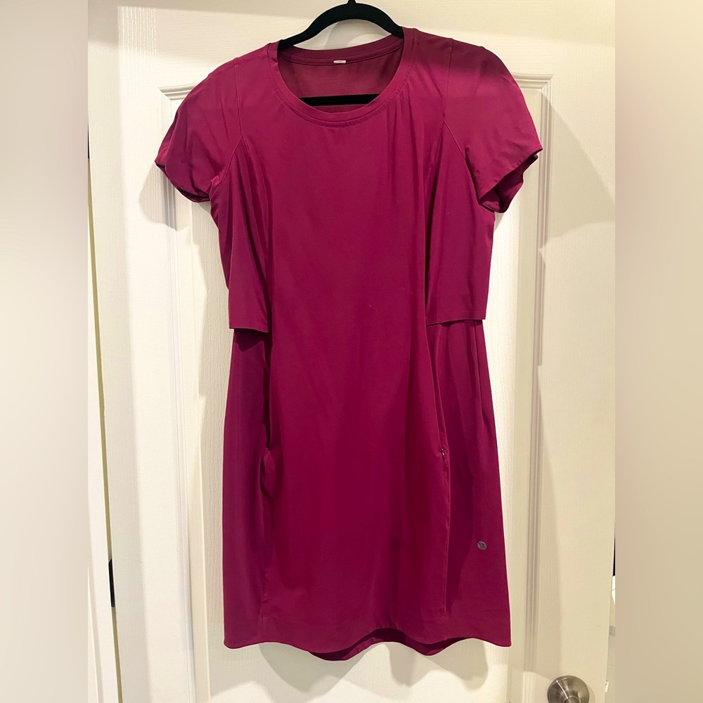 Lululemon & go endeavor dress, purple, 8